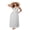 White, variant on LMLYSoH Women's Summer Long Cami Dress Sleeveless Open Back Halter Neck Dot Print Beach Dress