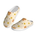 thumbnail image 2 of Lsque Squirrel And Leaves Pattern Womens Comfort Cotton on Scuff With Memory Foam and Anti-skid Sole Slipper-44/45, 2 of 7