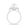 thumbnail image 2 of ANGARA South Sea Cultured Pearl Ring with Diamond Accents in 925 Sterling Silver for Women | June Birthstone, Birthday, Anniversary, Jewelry Gift for Women | Pearl Ring, 2 of 8
