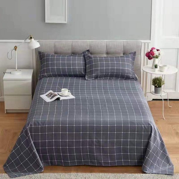 Juego de cama de tres piezas, sábana + funda de almohada, sábana de tres piezas, sarga, lijado, multiespecificación.