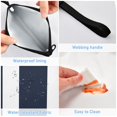 thumbnail image 4 of Haosy 3 Pack Reusable Ziploc Bags BPA Free Healthy Food Storage Bag Leakproof Sandwich Snack Freezer Bags Navy Blue and White Striped, 4 of 7