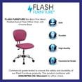 thumbnail image 4 of Flash Furniture Mid-Back Pink Mesh Padded Swivel Task Office Chair with Chrome Base, 4 of 13