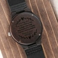 thumbnail image 5 of Father of the Bride Gift from Daughter, Thank You For Walking By My Side, Engraved Wooden Watch, 5 of 8