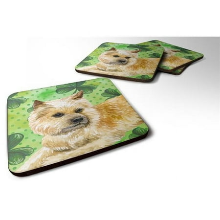 

Cairn Terrier St.Patricks Foam Coaster 3.5 x 3.5 in. - Set of 4