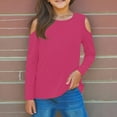 thumbnail image 2 of TZEWGL Chemise Mignonne pour Nouveau-Né Plissée devant Manches Longues Douce Col Rond Blouse pour Nouveau-Nés Taille 4-5T, 2 of 6