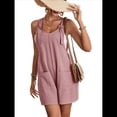 thumbnail image 1 of Cortos de Verano A para Mujer, Casuales Sin Mangas con Bolsillos Rosa XL, 1 of 8