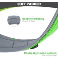 thumbnail image 2 of HAHDAXIA Neoprene Padded Dog Collar for Extra Large Dogs, 11 Colors, Reflective Wide Pet Collars with Durable Metal Belt Buckle, Adjustable Heavy Duty Nylon Dog Collar, Green, 2 of 6