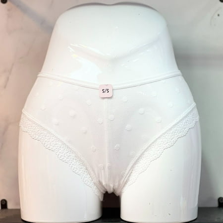 HHH Lace Underwear Sexy Cutout Briefs Soft Mesh Polka Dot Lace Comfortable Underpants Fork Pants
