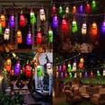 thumbnail image 4 of Halloween Colorful String Lights, Hanging Lighted Wizard Hat Ghost Lights, Waterproof , Battery Powered, Suitable for Indoor and Outdoor Halloween Decorations, 4 of 10