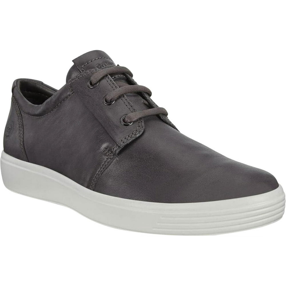 ECCO Electronic - Men's ECCO Soft 7 Plain Toe Leather Sneaker - Walmart ...