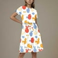 thumbnail image 1 of LOVZFMLL Robe Élégante Décontractée à Carreaux avec Imprimé Floral pour Filles Enfants, 1 of 5