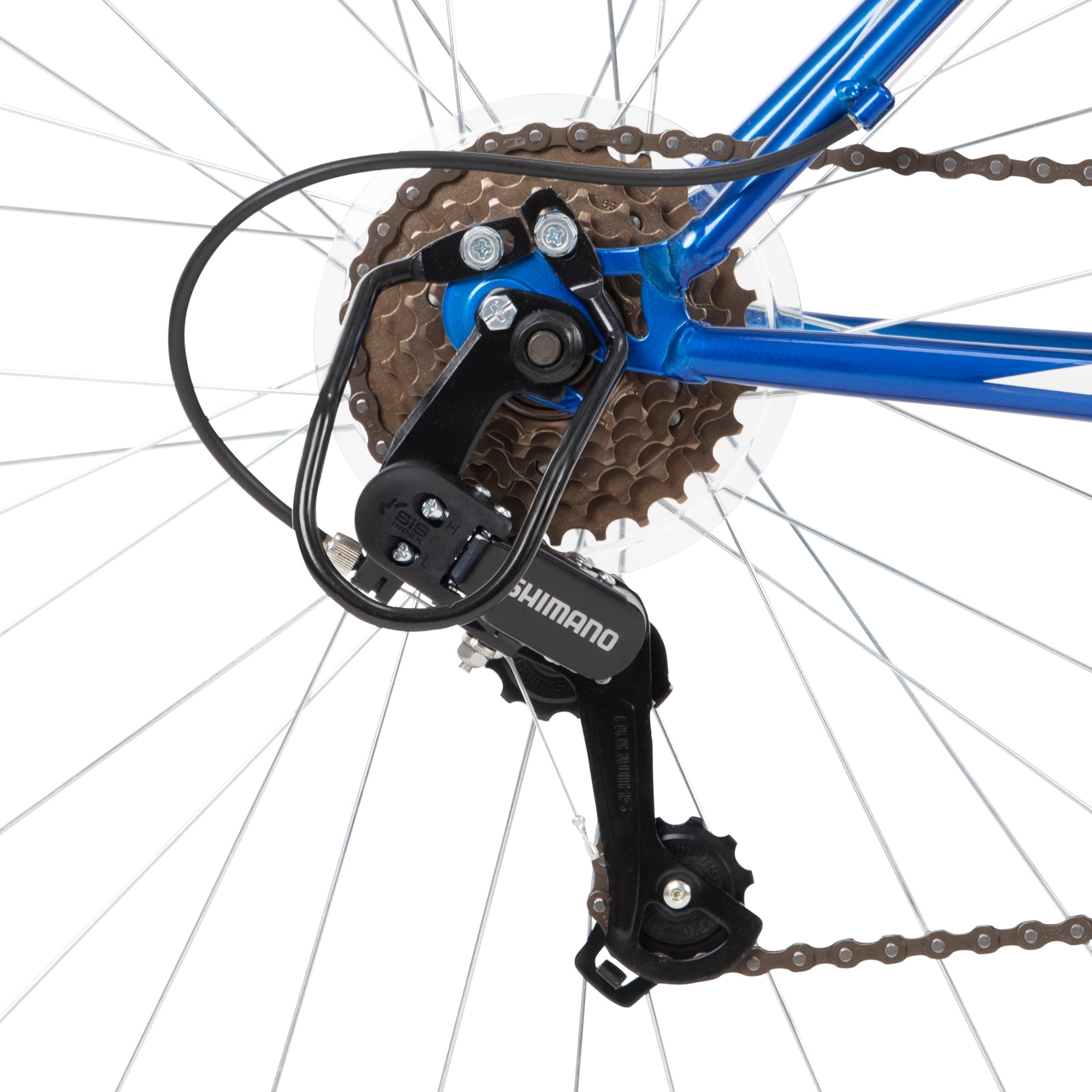 Huffy Rock Creek 26-inch Men’s 18-speed Mountain Bike, Blue, 13+ years old