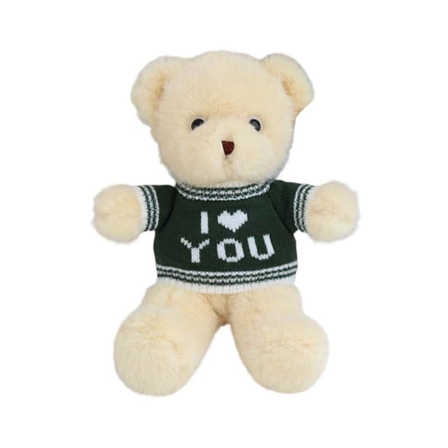 Almohada De Peluche Cojín de peluche de oso verde para San Valentín, suave, para decoración del hogar (1 unidad) JASKFLY