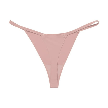 Panties for Women Clearance Fashion Solid Color Low Waisted Lace Thong Breathable Traceless Pants For Girls S