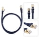 thumbnail image 4 of Cable LAN, 2 piezas Cat8 40 Gbps 2000 Mhz Cable de conexión de red Cable de red R Cable de red diseñado a medida, 4 of 9