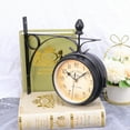 thumbnail image 2 of EeaseCA European-style Double-sided Wall Clock Creative Classic Clocks Monochrome (Black), 2 of 4