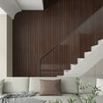 thumbnail image 5 of CHIHUT Dark Brown Wood Slat Wallpaper Peel and Stick Shiplap for Walls 17.7"x100" Self Adhesive Peel and Stick Wood Wallpaper for Bedroom Bathroom Cabinets Door Waterproof Wood Vinyl Contact Paper, 5 of 8