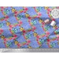 thumbnail image 2 of Soimoi Cotton Cambric Fabric Leaves & Floral Decor Fabric Printed Yard 42 Inch Wide, 2 of 3