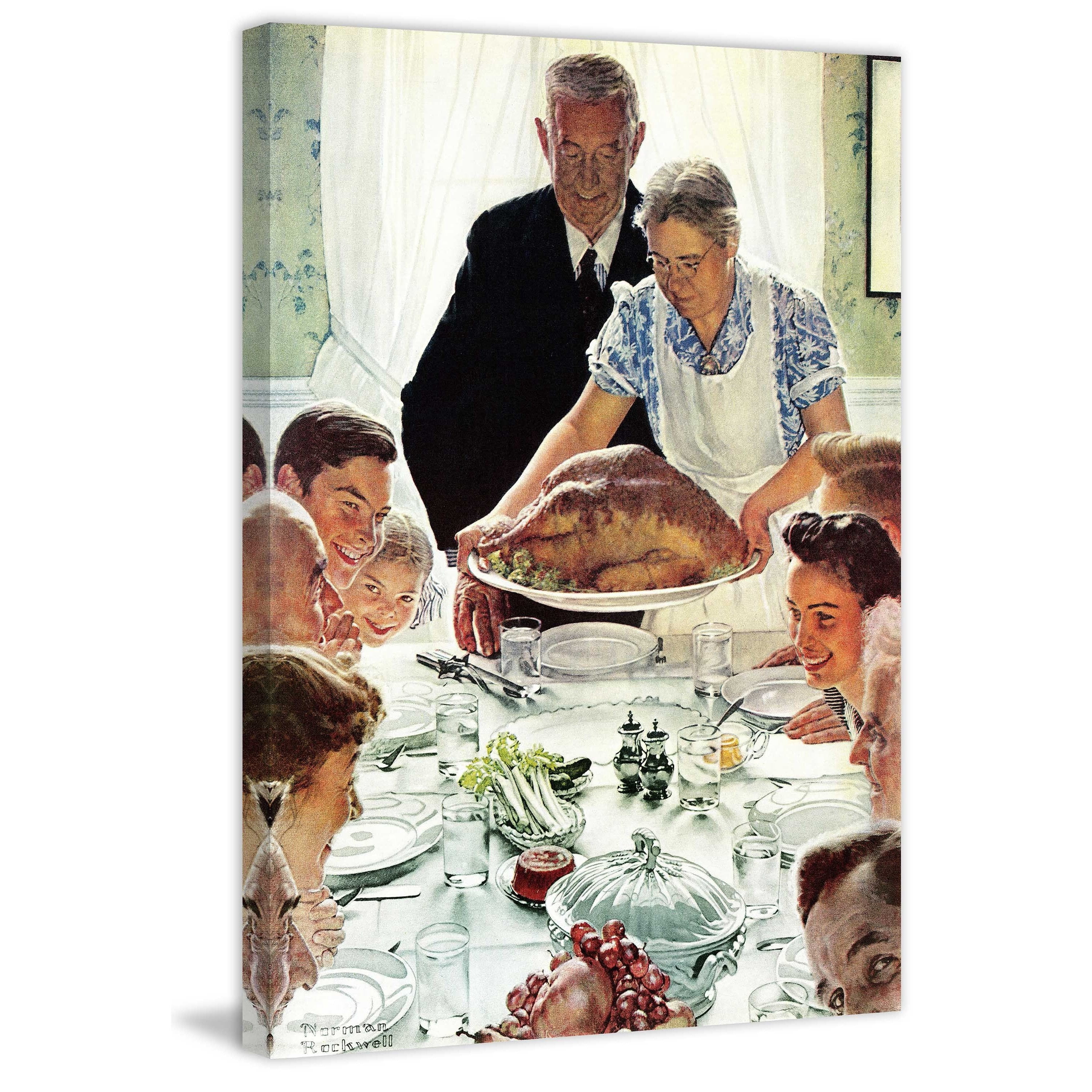 Marmont Hill "Freedom From Want" by Norman Rockwell Painting Print on Canvas