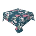 thumbnail image 2 of Wukai Lilies Flowers Waterproof Tablecloth for Kitchen Dining, Fits Square Tables for 2-4 Seats -54"x54", 2 of 7