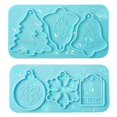 thumbnail image 2 of Molde de resina epoxi de cristal Diy, molde holográfico de silicona con listado navideño, molde de silicona navideño Di, 2 of 5