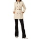 thumbnail image 2 of Abrigo de invierno de longitud media con doble botonadura y cuello alto para mujer Inspire Chic XL Beige, 2 of 7