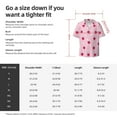 thumbnail image 7 of Fotbe Strawberry And Heart print Short Sleeve Button Down Shirts for Men Casual Summer Beach Wrinkle Free Shirt-X-Large, 7 of 7