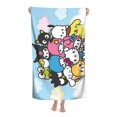 thumbnail image 3 of Sanrio Toalla de playa de secado rápido con diseño temático, regalo para mujeres y niñas, ideal para cumpleaños, fans, amantes de la música, uso en la playa o al aire libre, 78 × 150 cm, 3 of 6