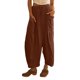 thumbnail image 1 of Pantalones holgados de mujer Pantalones casuales de moda Pantalones con cordones hasta los tobillos (Marrón XXL) Tmvgtek Para estrenar, 1 of 2