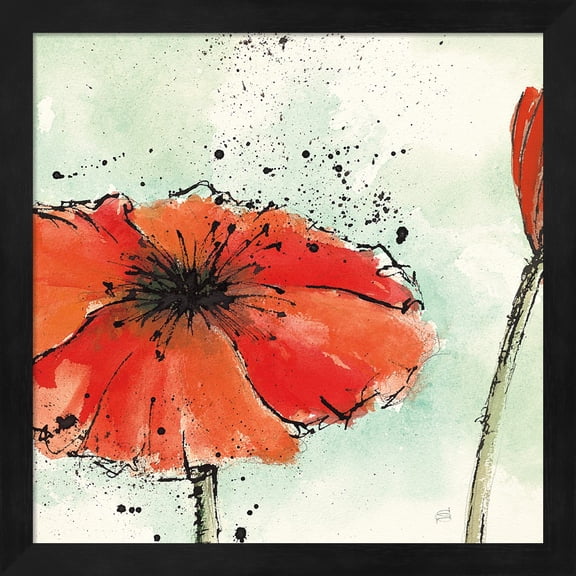 Not a California Poppy III by Chris Paschke, Framed Wall Art, 13.25W x 13.25H