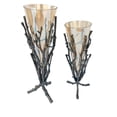 thumbnail image 2 of Set of 2 Mailie Vases with Brown Aluminum Frame, 2 of 4