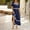 Navy summer dresses, variant on pimelu Dresses for Women Wedding Guest Dresses for Women Party Prom Elastic Waist Puff Sleeve A Line Long Dress Summer Trendy Striped Print Short Sleeve Square Neck Girls Maxi Sundress