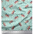 thumbnail image 1 of Soimoi Cotton Duck Fabric Dot & Elephant Nursery Themes Print Fabric by the Yard 42 Inch Wide, 1 of 1