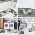 thumbnail image 5 of Green Boho Plant Pattern Kitchen Rugs Sets Of 2,Anti Fatigue Kitchen Mat Rugs Non Slip Washable,Decorative Kitchen Floor Mats for Kitchen,Sink,Laundry,17"x30"+17"x47", 5 of 7
