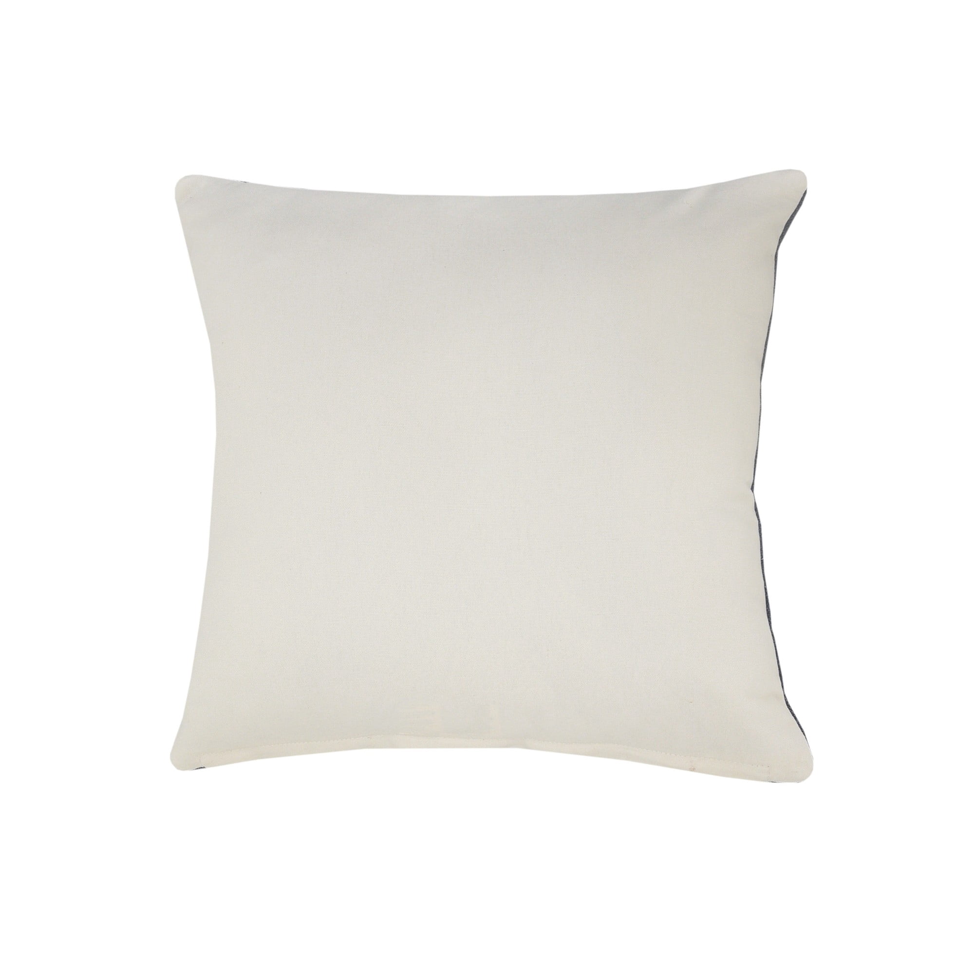 Laddha Home Designs Handwoven Abstract Dot Cotton Throw Pillow Cover - 20" - Blue and White