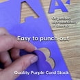 thumbnail image 3 of FreshCut Crafts Bulletin Board Letters & Numbers, Purple, 1.5in, 636 Pieces, 3 of 5