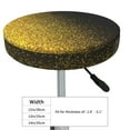 thumbnail image 4 of Naloa Gold Glitter Gradient Round Bar Stool Cushion Cover 12-14 inch, Fits Kitchen, Office, Restaurant Chairs - 13 inch, 4 of 7