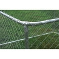 ALEKO Dog Kennel DIY Chain Link Box Kennel With Roof Frame