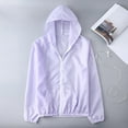 thumbnail image 2 of Veste Légère à Capuche Protection Solaire UPF 50+ pour Femmes Extérieure Séchage Rapide Course Randonnée Manches Longues, 2 of 7
