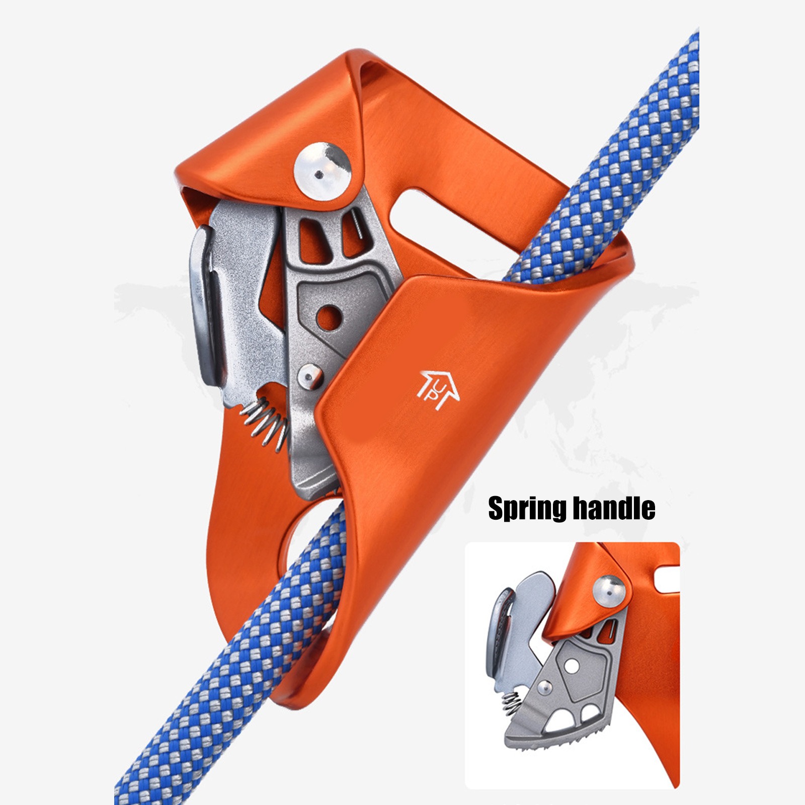 Rock Climbing Chest Ascender Abdominal Risers Rope Clamp Fall Prevention Device Climbing Rappelling Equipment Enduring