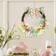 thumbnail image 4 of Anillo De Plástico Para Colgar Corona de Pascua colorida con huevos y conejitos, decoración de primavera para colgar en la puerta para fiesta de Pascua (1 unidad) JASKFLY, 4 of 9