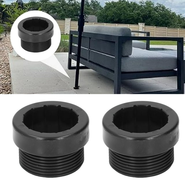 4 Pcs Pool Umbrella Stabilizer Adapter Threaded Adapter Sleeves Pool Umbrella Sleeve Umbrella Pole Stabilizer for Outdoor Patio Deck Umbrellas Insert