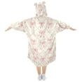 thumbnail image 2 of joogoo Blanket Hoodie for Bows Checkered Oversize Sweatshirt 3-14 YR L, 2 of 7