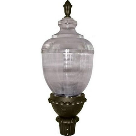 

175 watt Metal Halide Mogul Base 120 V Clear Acorn Post Top Fixture with UL Listed Wire & Cable Black Bronze & Verde Green