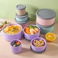 thumbnail image 5 of Silicone Food Storage Containers with Lids Leak Proof Space Saving Reusable Meal Prep Airtight Containers for Kitchen A, 5 of 7
