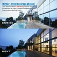 thumbnail image 4 of One Way Window Film Daytime Privacy Heat Control Window Film Anti UV Reflective Static Cling Film, Window Tint for Home and Office Silver 35.4 x 78.7 Inch, 4 of 7