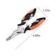 thumbnail image 4 of Alicates de pesca de acero inoxidable con funda, extractores de anzuelos, cortadores de trenzado, alicates para pesca en agua salada, 4 of 7
