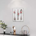 thumbnail image 2 of Farmhouse Kitchen Wall Art Rustic Vintage Floral Fork Knife Spoon Kitchen Pictures Wall Decor Canvas Prints Painting Framed Artwork Country Home Decorations For Dining Room Restaurant 12"x16", 2 of 6