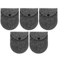 thumbnail image 1 of Shisuyan 5 Pcs Sac à Main en Feutre Mini Porte-Monnaie Porte-Clés Sac de Rangement pour Femmes Filles Gris Foncé, 1 of 9