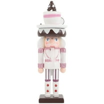Gregiular 2pcs Nutcracker Ornament Xmas Wooden Nutcracker Decor Christmas Nutcrackers Figure